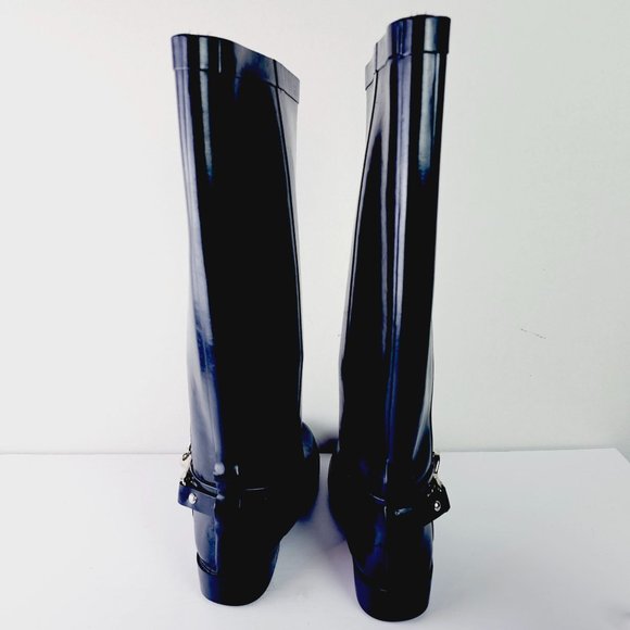 Coach Women's Lori A7735 Rubber Rain Boots Black Size 6B - Picture 6 of 11